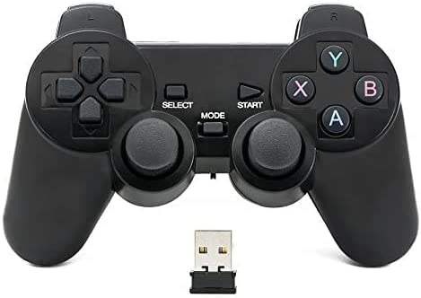 QUMOX Mando de Juego Controlador inalámbrico 2.4GHz Gamepad Joystick Gamepad para PC