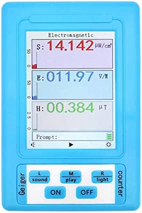 Medidor EMF, medidor de precisión de mano Mini Digital LCD EMF Detector de radiación de electromagnético de prueba de dosímetro