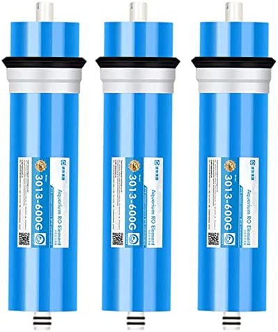 GNMD 3-Pack Membrana de ósmosis inversa 3013-600GPD, tasa de desalinización del 98% -99% Utilizada para el Sistema de ósmosis inversa de 5 Niveles del hogar Que se Hunde