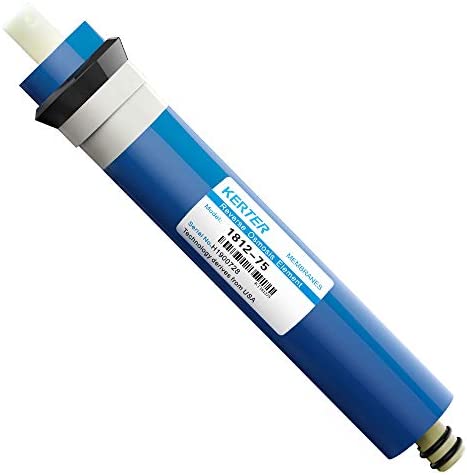 KERTER Membrana RO 1812-75GPD Membrana de ósmosis inversa Reemplazo universal compatible para el sistema de ósmosis inversa del purificador de agua para el hogar