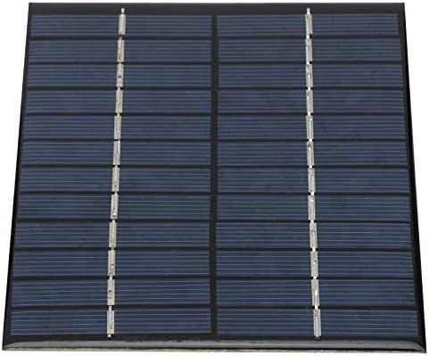 JULYKAI Panel Solar DIY de 2W, Mini Panel Solar Resistente a la Nieve de 12V, Módulo de Panel Solar, Impermeable para Luces de césped Juguetes solares
