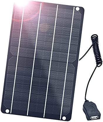 Panel Solar de 6W, Panel Solar USB Mini 5V/1A, Kit de Panel Solar de Bricolaje de DIY Module IP67 para teléfonos Smart Smart Panel Smart Telephy Monitor Monitor