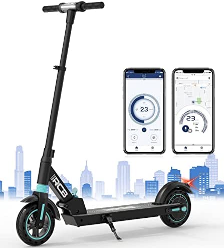 RCB Patinete electrico adultos,Patinete electrico súper portátil con APP, 3 modos de velocidad, pantalla LCD,Control de crucero,Método de plegado innovador,Electrico Scooter para adolescentes y adulto