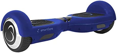 SmartGyro X2 UL Blue - Patinete Eléctrico Hoverboard, 6,5", antipinchazos, LEDS, Batería de Litio 36V, Autonomía de 10Km, Self Balancing, Monopatín Eléctrico Auto Balanceo, Color Negro