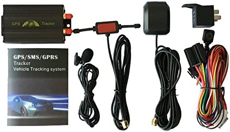 Rastreador GPS para coche con GPRS con sistema de protección antirrobo Model:TK103A negro