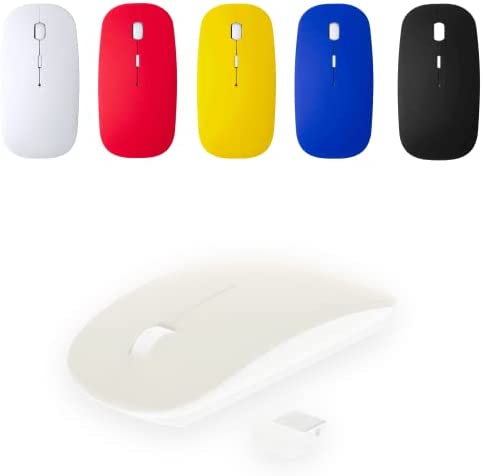 TECKNET Ratón inalámbrico Bluetooth, 2 en 1 Bluetooth 5.0 y 3.0, 2.4G,  ratón óptico portátil inalámbrico con receptor nano USB, mouse ergonómico  para