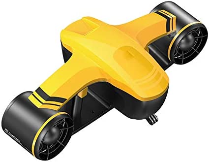 YWAWJ Empujador de Mano Booster Piscina Moto de Agua de mar subacuática Motor eléctrico Scooter Equipo de Buceo Monta el vehículo Submarino for el Buceo Snorkel (Color : Yellow)