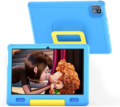 ULIST Tablet Niños 10 Pulgadas, Kids Tablet Android 11 HD 1280x800 IPS, 2GB+32GG, KIDOZ Preinstalado, WiFi, Bluetooth, Cámara Dual, 6000mah Tablet Educativo para Niños (Azul)