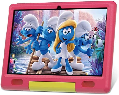 Fullant Tablet Niños 10 Pulgadas,Android 12 Tablet Infantil,32GB ROM,128GB Expansión,Juego Educativos Preinstalado Tablet PC,5000mAh,Cámara Dual Kids Educativo Tablets,Rosa