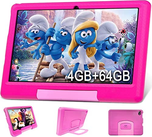 Tablet para Niños Octa core Android 12 Tablet 10 Pulgadas 4GB RAM+64GB ROM+128GB Espansione, Control parental, Kids Juego Educativos, Tablet Infantil WiFi 6000mAh, Cámara 5MP Tablet Baratas y Buenas