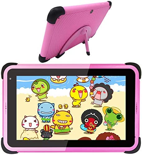 Tablet para Niños 7 Pulgadas Android 11 Tablets 2GB + 32GB Certificado por Google GMS 1.6Ghz Tablet Infantil Quad Core WiFi Tableta PC para niñas (Rosa)