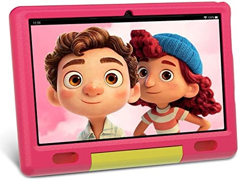 HiGrace Tablet Niños 10 Pulgadas, Android 11 Go Tablet 32GB ROM,128GB Expansión, Quad-Core, 6000mAh Betería, Cámara Doble, Tablet Infantil con Wi-Fi (Rosa)