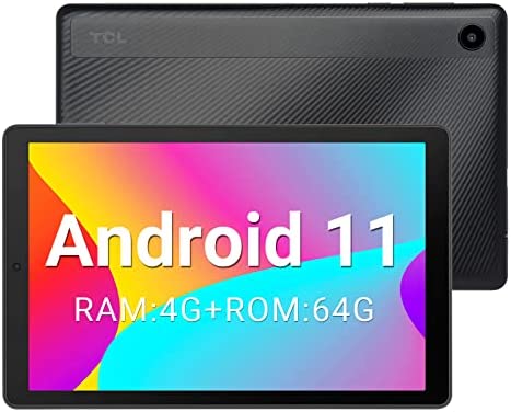 TCL Tab 8V Wi-Fi Tablet Android 11, Pantalla HD de 8 Pulgadas, 4GB RAM + 64GB (hasta 512GB), Batería de 5500mAh, 5MP+5MP Tableta, Prime Black