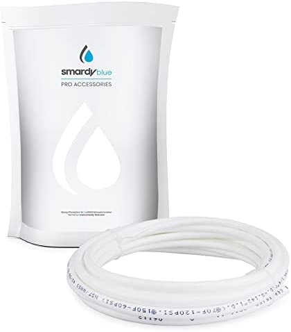 smardy 10m Tubo de Agua Blanco 1/4" (6,35mm) para Ósmosis Inversa Frigorífico Acuario Filtro