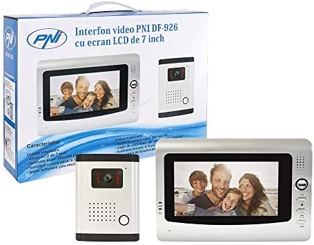 Videoportero PNI DF-926 con 1 Monitor, Pantalla LCD de 7 Pulgadas, Salida para Cerraduras