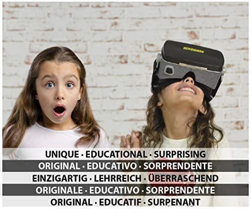 Gafas Realidad Virtual Niños + Juego Educativo Idiomas [ Regalo Original ]  Aprende inglés, francés, etc. Juguete niño y niña 5 6 7 8 9 10 11 12 años 