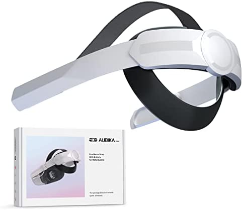 AUBIKA Correa Elite para Oculus/Meta Quest 2,Accesorios para Gafas de Realidad Virtual- con VR Ajustable, Nuevo Sentido de Diseño
