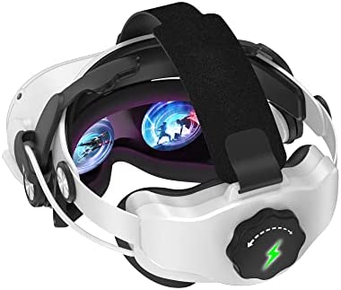 Correa Elite con Batería Compatible con Oculus/Meta Quest 2, Omnisee Reemplazo para Juegos Realidad Virtual, 5300mAh Batería Recargable- 3 Horas Extendidas, Soporte Mejorado y Comodidad