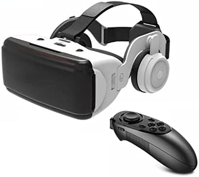 Auriculares VR, gafas de realidad virtual con mango, gafas 3D para auriculares de 4.7-6.1 pulgadas de pantalla grande Smartphone, gafas de juego para adultos y niños