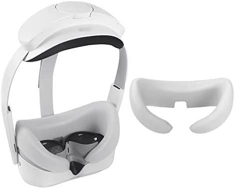 Growalleter Cubierta facial de realidad virtual compatible con auriculares Pico 4, cara de silicona de repuesto a prueba de sudor para Pico 4 (gris)