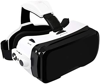 Yuxahiuguj VR Realidad Virtual Gafas 3D Gafas, Universal Gafas de Realidad Virtual for niños y Adultos - Sus Mejores Juegos for móviles 360 películas W/Suave y cómodo Nueva VR 3D Glasses