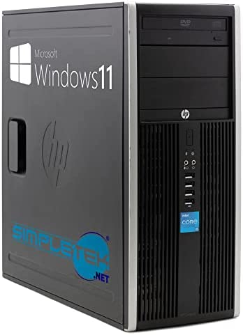 Torre PC HP 8300 CMT Windows 11 Pro – Core i5 hasta 3,60 GHz 16 GB RAM SSD 240 GB | Interfaz Serial RS232 VGA DisplayPort DVD Desktop Ordenador Fijo (Reacondicionado)