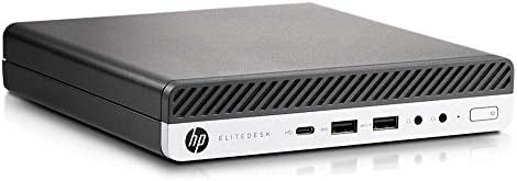 HP EliteDesk 800 G4 - Ordenador de sobremesa mini USDT (Intel Six Core i5, 256 GB SSD, disco duro de 8 GB, Windows 10 Pro Business Desktop Computer Mini PC (reacondicionado)