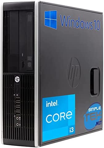 Ordenador de sobremesa HP Compaq 8300 SFF Core i3 3.30GHz Windows 10 Pro 4GB SSD 120GB | DisplayPort VGA Serial RS232 Ordenador fijo Casa Oficina (Reacondicionado)