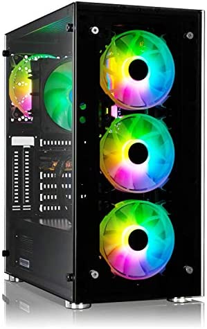 Gaming Upgrade PC AMD Ryzen 5 5500 6X 4.20 GHz Turbo, 16GB RAM, RTX 3060 12GB con Caja RGB Gamer con Ventana de Cristal