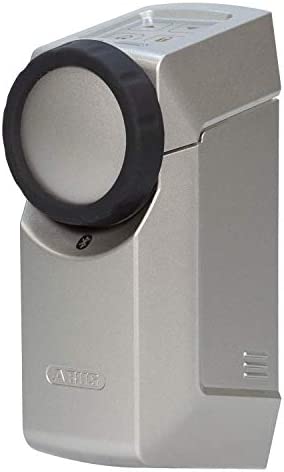 Abus HomeTec Pro Bluetooth® CFA3100 - Cerradura de Puerta electrónica - Abrir y Cerrar la Puerta Principal a través de una aplicación en el Smartphone - con Control de Acceso - Plata