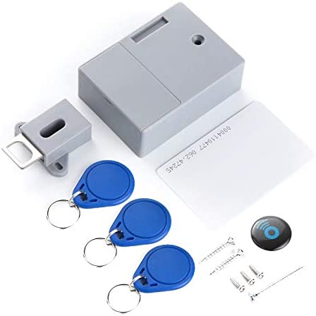 Splenssy Sensor de Tarjeta IC, CajóN de Armario, Cerradura Digital Invisible Invisible Smartlock DIY sin Agujero Perforado